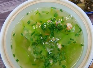 Hình của món Canh bí đao nấu tôm biển.