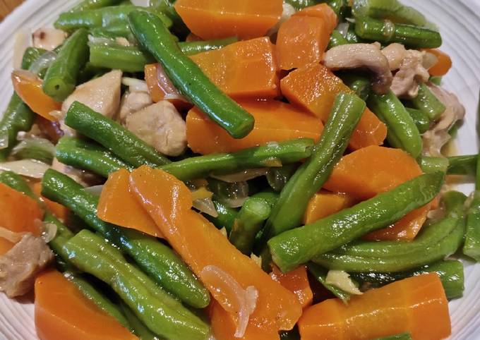 Sauteed Beans and Carrot
