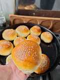 Pan de hamburguesas casero