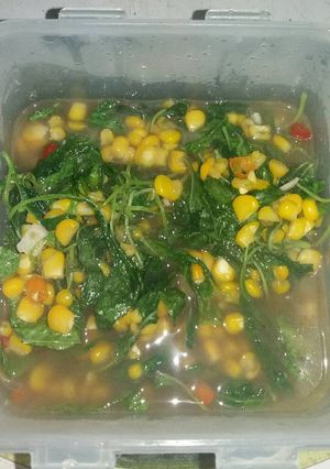 Foto resep Tumis bayam jagung manis