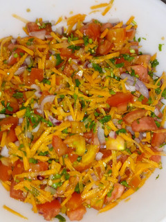 A picture of Tangy tomato salad.