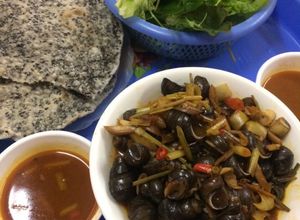 Hình của món Ốc xào Nghệ An.