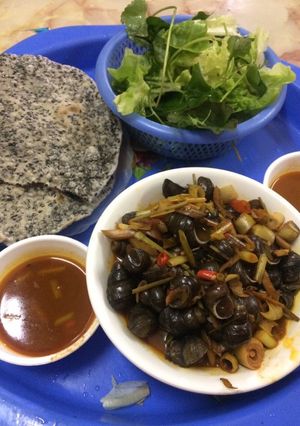 Hình của món Ốc xào Nghệ An.