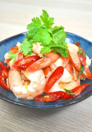 百香檸檬蝦仁 的食譜成品照片