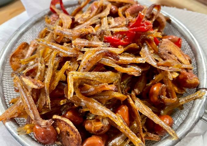 Resep Goreng Teri kacang buat nasi lemak Anti Gagal