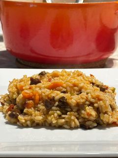 Una foto de Arroz Secreto Ibérico Cocotte