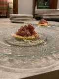 Tartare di tonno con pistacchi e cacao