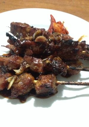 Foto resep Sate b2🐽 (non halal ya)
