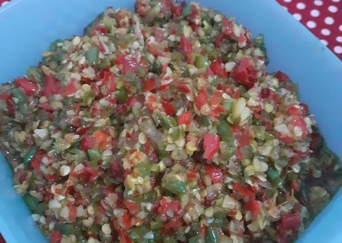 Sambel geprek bensu KW