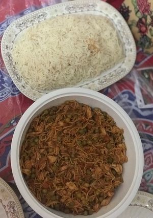 صورة لوصفة صينية الأرز بالشعيرية
