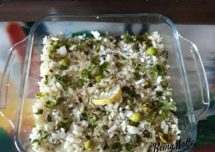 Green Chickpeas Poha