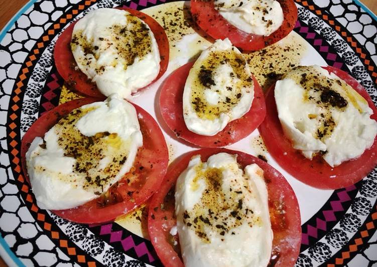 Ensalada de tomate y mozzarella