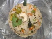 A picture of rava peas upma