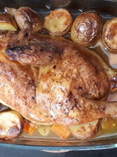 Una foto de Pollo al horno
