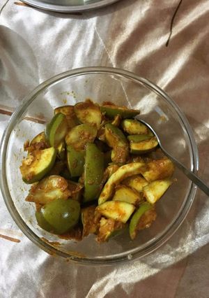 A picture of Instant Kacha Aam ka Achar.