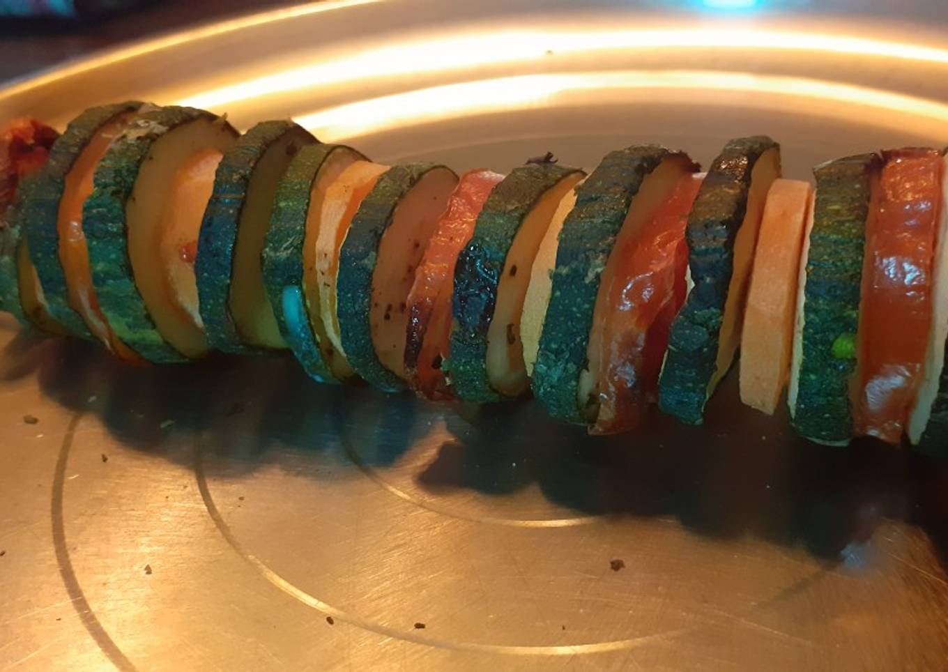 Zuchhini caterpillar roast