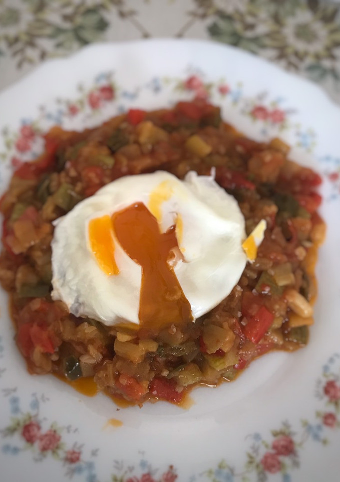 Una foto de Pisto de verduras