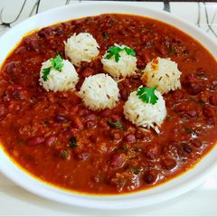 A picture of Rajma Rice.