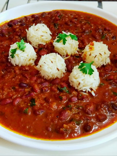 A picture of Rajma Rice.