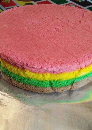 Foto resep Rainbow cake,sederhana