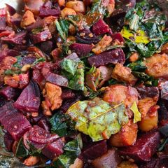 A picture of Beetroot/sweet potato Hyderabadi🤤🤤🤤.