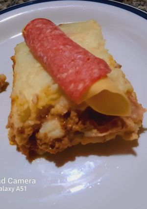Una foto de Pastel de papas en paella.😋🤗