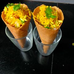 A picture of Ice Cream Cone Bhel (sukha).