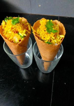 A picture of Ice Cream Cone Bhel (sukha).