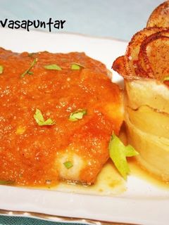 Una foto de Bacalao a la Vizcaína