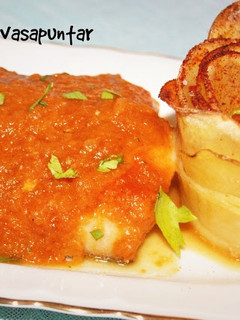 Una foto de Bacalao a la Vizcaína