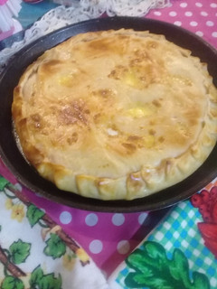 Una foto de Tarta de jamón y queso. 🙄