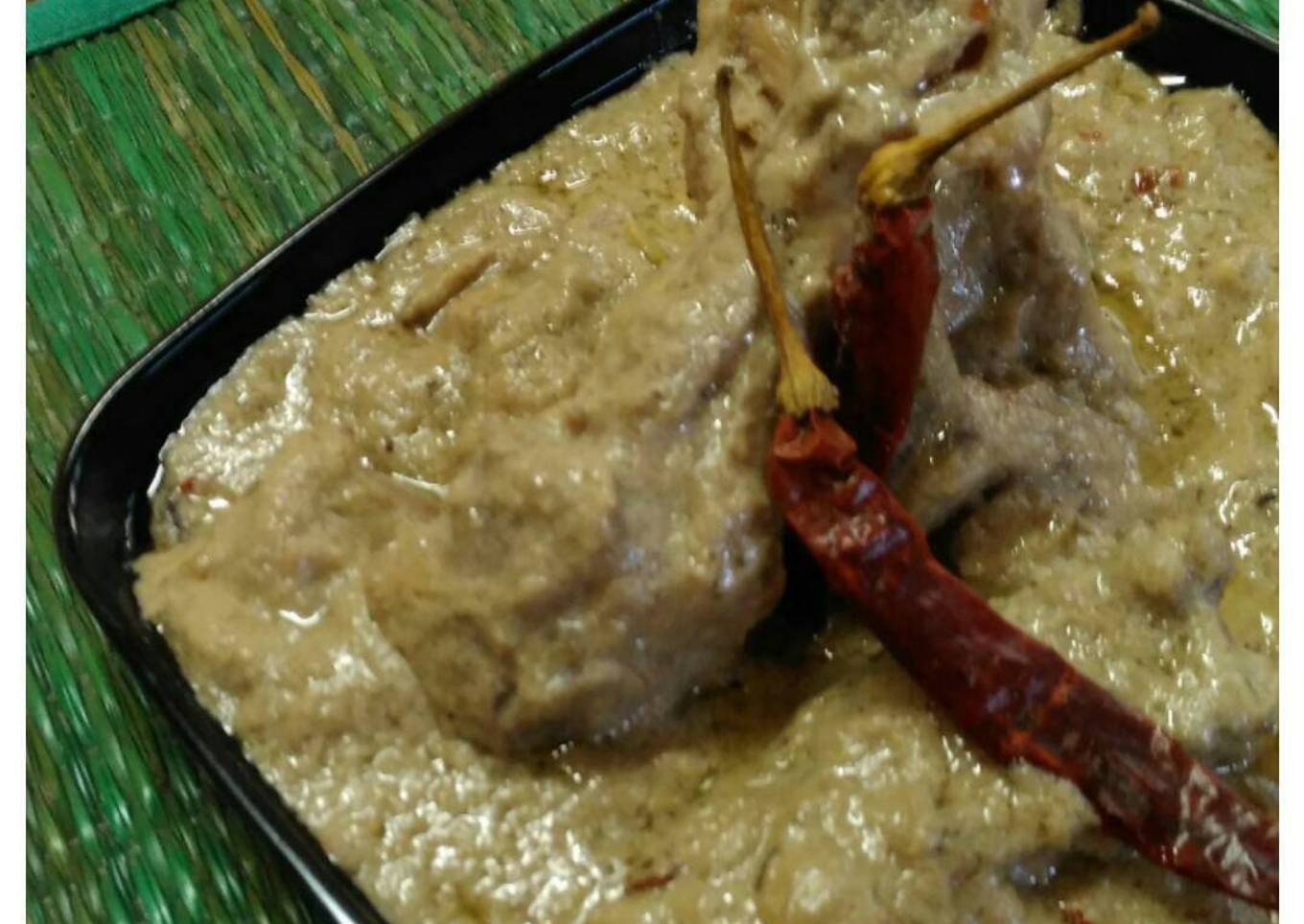 Shahi white chicken korma