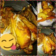دجاج محمر مع الخضار بأكياس الشواء 🐓🍗-レシピのメイン写真
