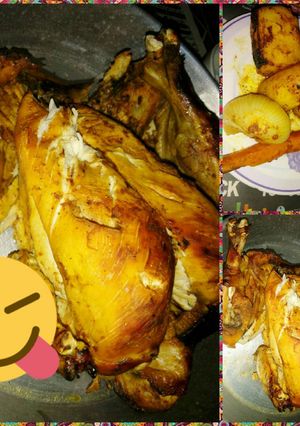 صورة لوصفة دجاج محمر مع الخضار بأكياس الشواء 🐓🍗