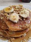 Bisquick Banana Walnut Cinnamon Pancakes