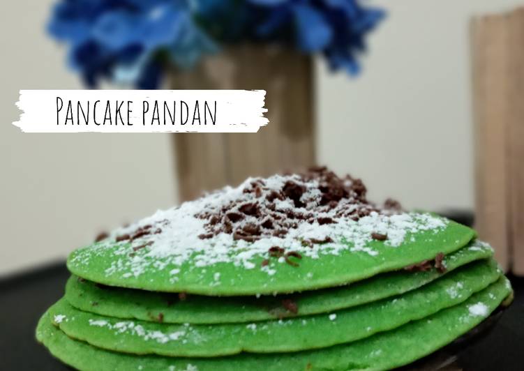 Cara Mudah Untuk Membuat Pancake pandan, Lezat!!