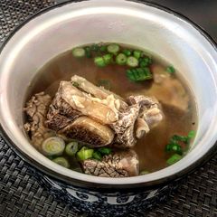 A picture of Galbitang - Korean Beef Short Rib Soup.