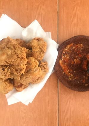 Foto resep Ayam geprek sambal bawang