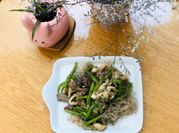 Hình ảnh của tim gà xào đậu que