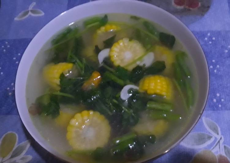 Sayur bayam campur