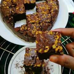 A picture of Eggless Brownie.