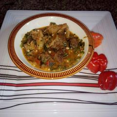 A picture of Okro soup.