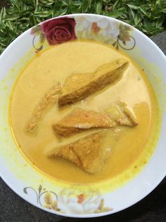 Foto resep Sayur tahu kuah santan