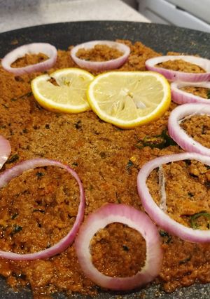 A picture of Smoked bihari tawa keema.