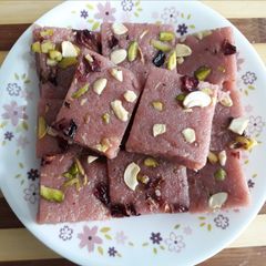 A picture of Jamun  barfi.