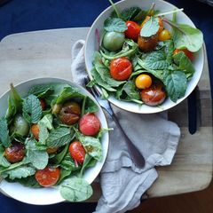 A picture of Roasted Tomato and Mint Salad.