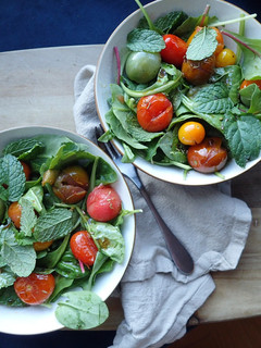 A picture of Roasted Tomato and Mint Salad.