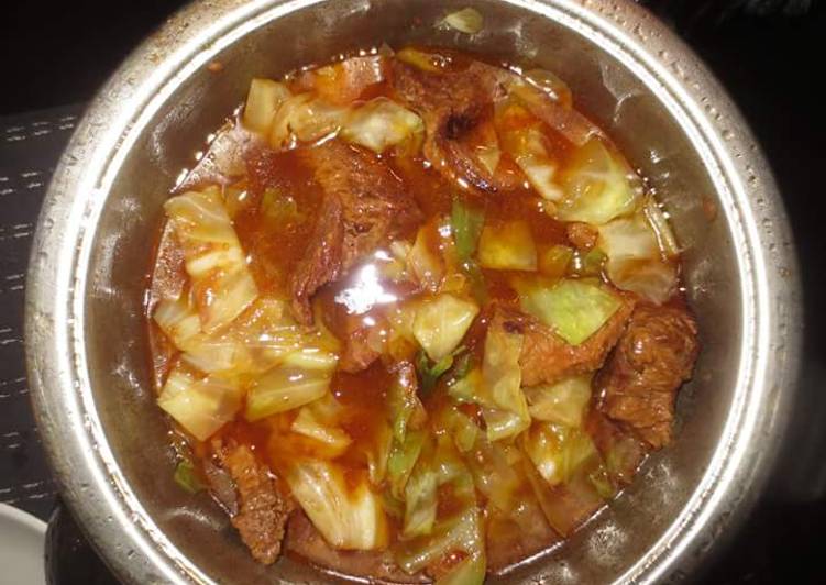 Beef Stew with Cabbage