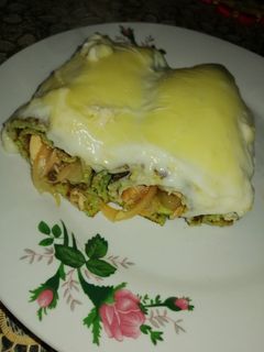 Una foto de Lasaña de panqueques de acelga (con avena)