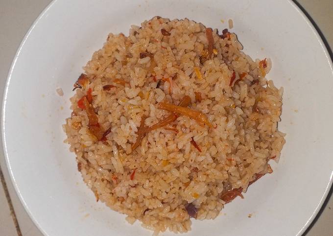 Ternyata begini lho! Resep termudah membuat Nasi Goreng Teri  sempurna